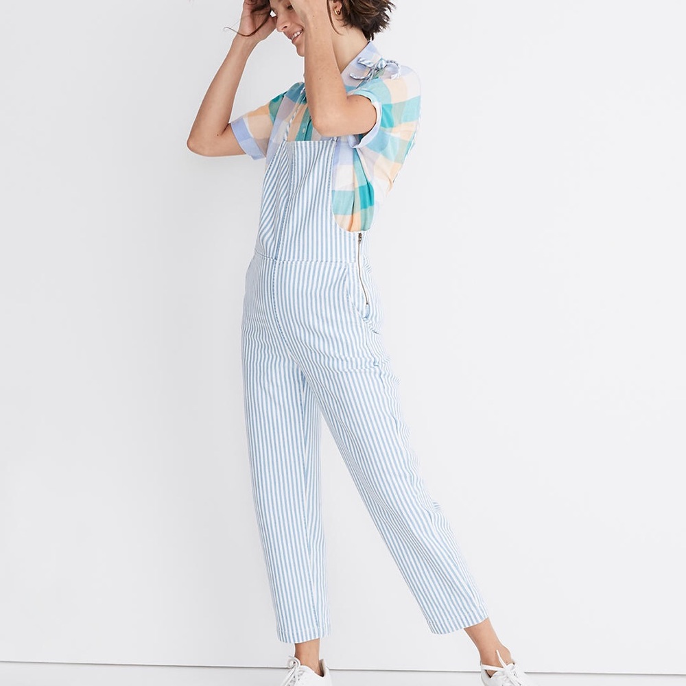 Madewell Railroad Stripe Overalls